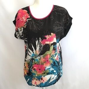 *4/$20* Cato Multi Color Floral Blouse Top